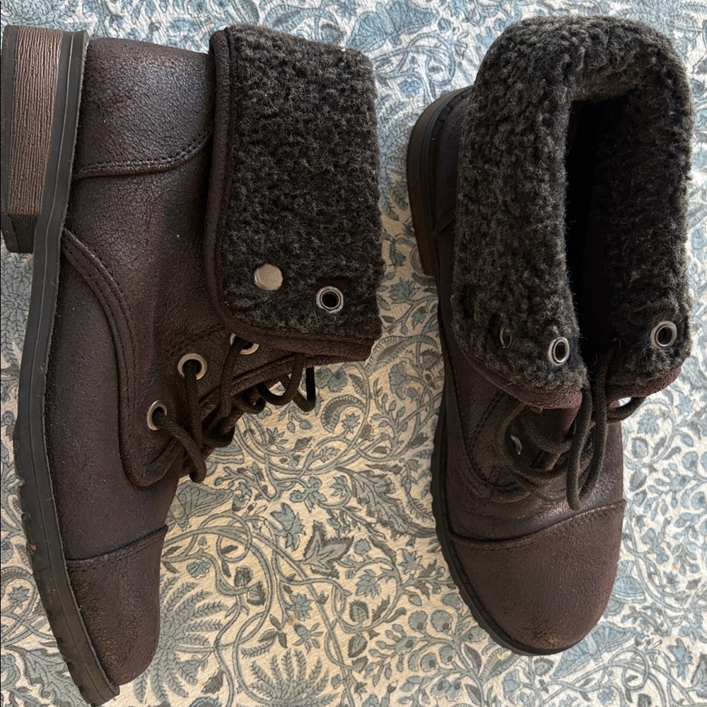 Seychelles Suede Combat Boots